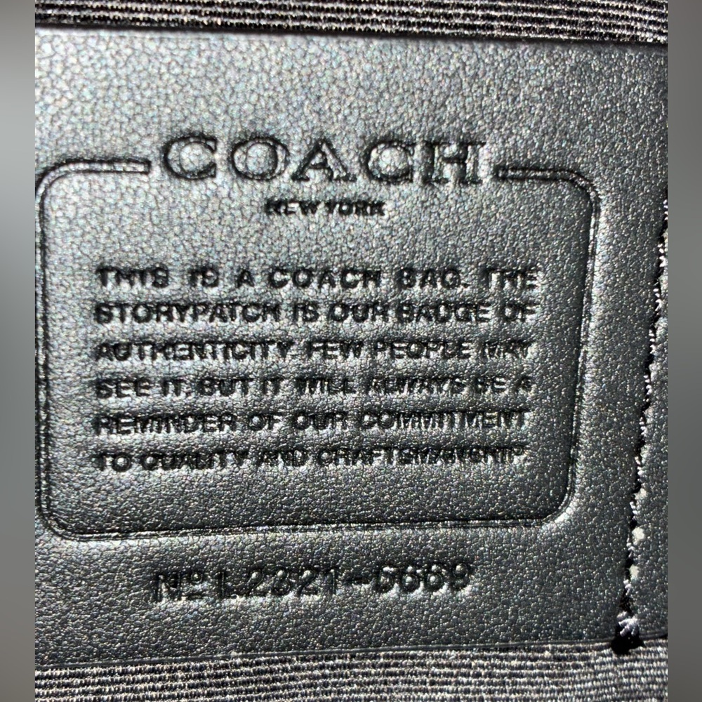 Coach EUC Black Leather Court Backpack with Gold Accents - Picture 14 of 16